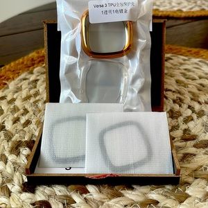 Two Fitbit case covers with the screen protector